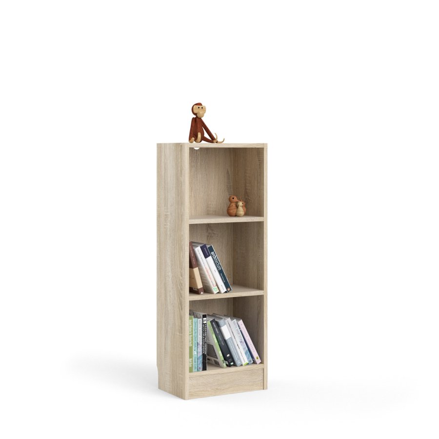 TVILUM Basic bogkasse - egetrsstruktur, m. 2 hylder