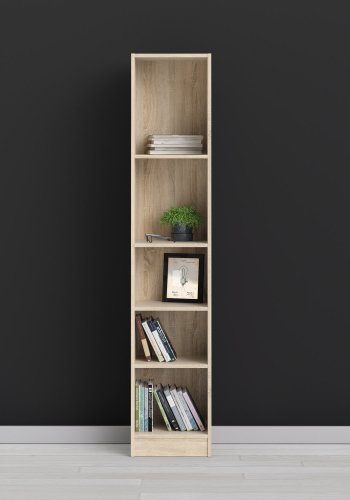 TVILUM Basic bogkasse - egetrsstruktur, m. 4 hylder