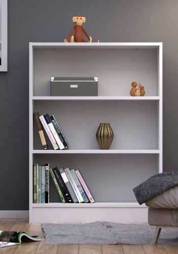 TVILUM Basic bogkasse - hvid, m. 2 hylder