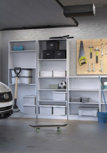 TVILUM Basic bogkasse - hvid, m. 2 hylder