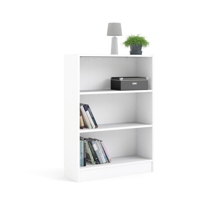 TVILUM Basic bogkasse - hvid, m. 2 hylder