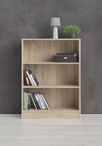 TVILUM Basic bogkasse - egetrsstruktur, m. 2 hylder