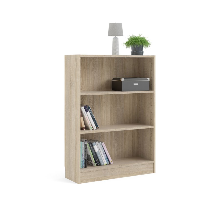 TVILUM Basic bogkasse - egetrsstruktur, m. 2 hylder