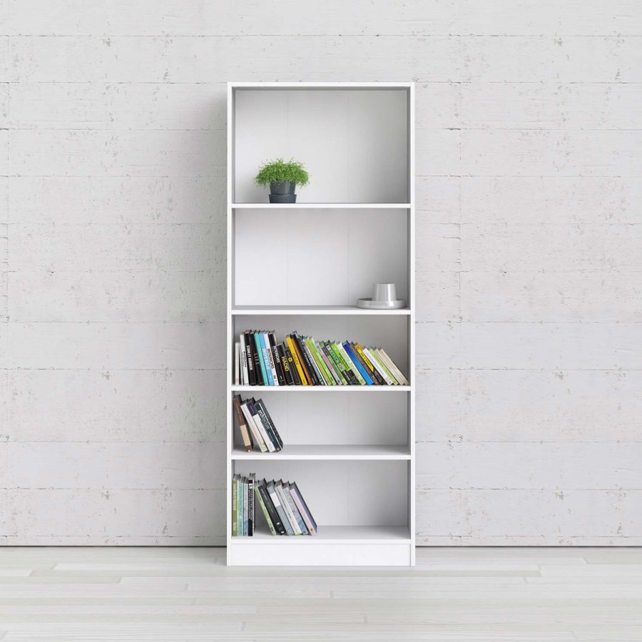 TVILUM Basic bogkasse - hvid, m. 4 hylder