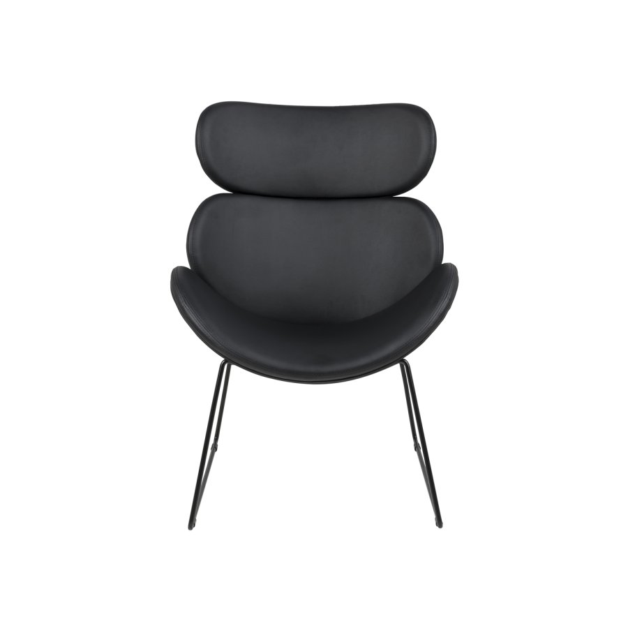 ACT NORDIC Cazar lnestol - sort kunstlder/metal 