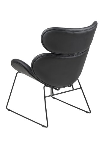 ACT NORDIC Cazar lnestol - sort kunstlder/metal 