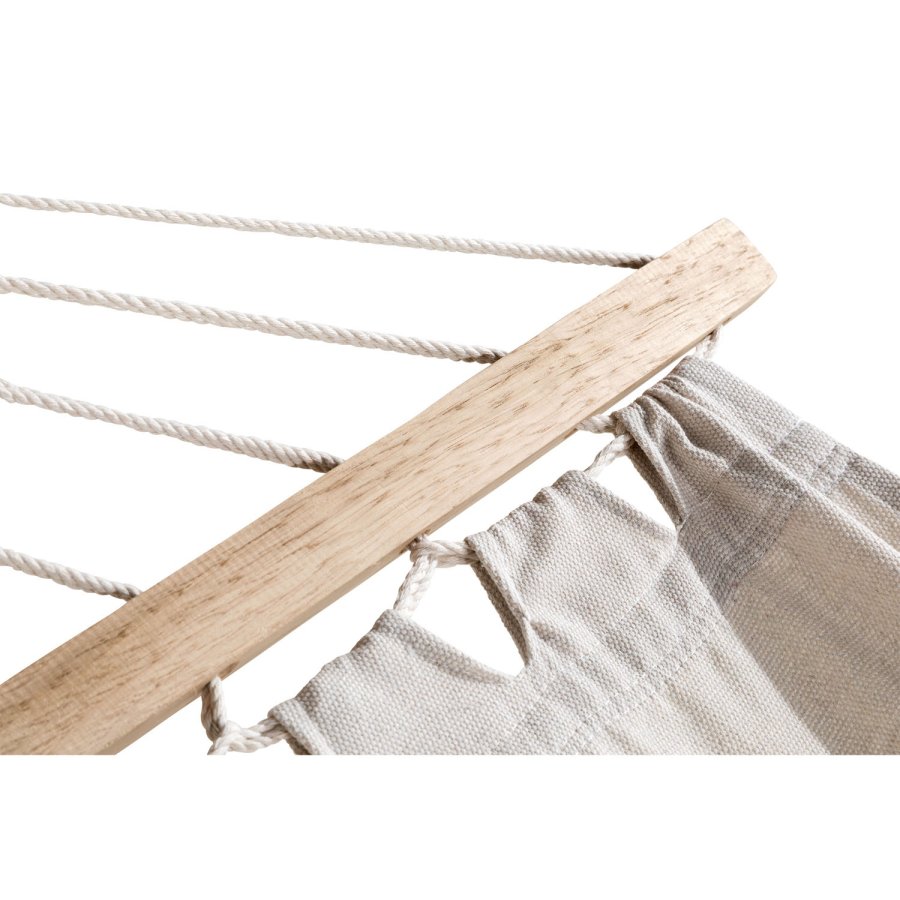 VENTURE DESIGN Hedvig hngekje med stativ - offwhite polyester og brun tr