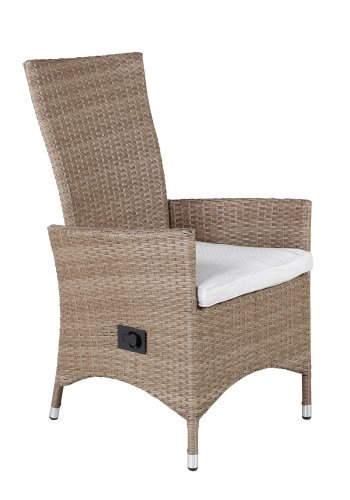 VENTURE DESIGN Padova - Recliner - Nature Wicker/nature cushion