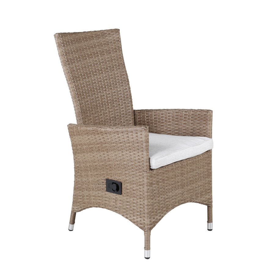 VENTURE DESIGN Padova - Recliner - Nature Wicker/nature cushion