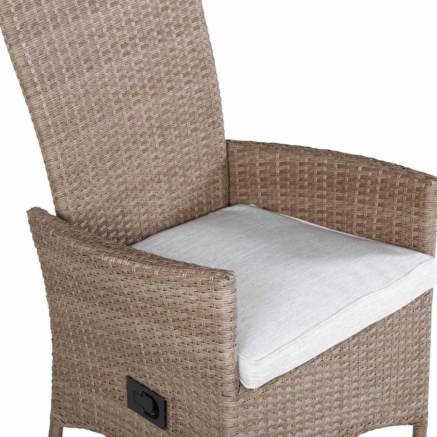 VENTURE DESIGN Padova - Recliner - Nature Wicker/nature cushion