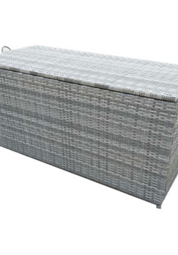 VENTURE DESIGN rektangulr London udendrs hyndeboks - gr rattan og stl 