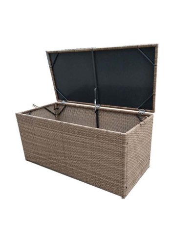 VENTURE DESIGN rektangulr London udendrs hyndeboks - natur rattan og stl 