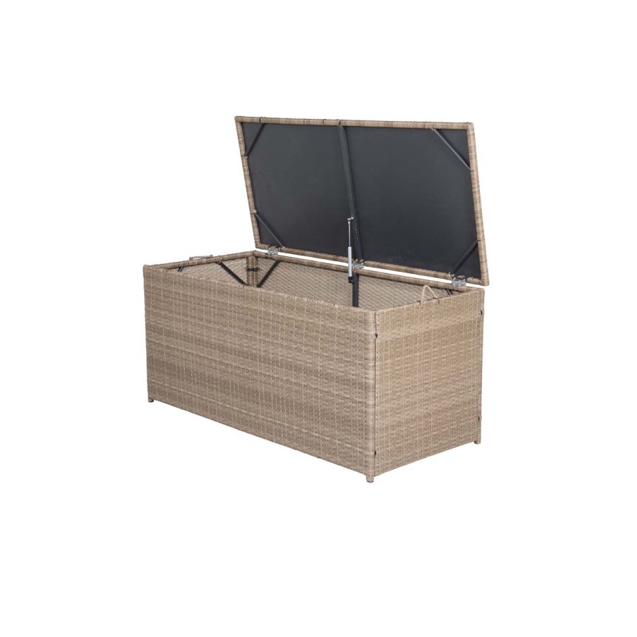 VENTURE DESIGN rektangulr London udendrs hyndeboks - natur rattan og stl 