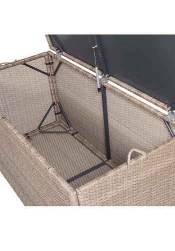 VENTURE DESIGN rektangulr London udendrs hyndeboks - natur rattan og stl 