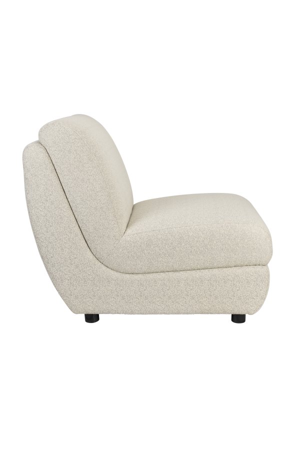 ZUIVER Mississippi udendrs loungestol - beige olefin fiber/polyester