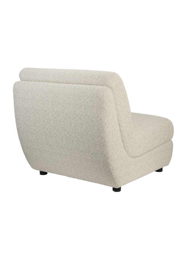 ZUIVER Mississippi udendrs loungestol - beige olefin fiber/polyester