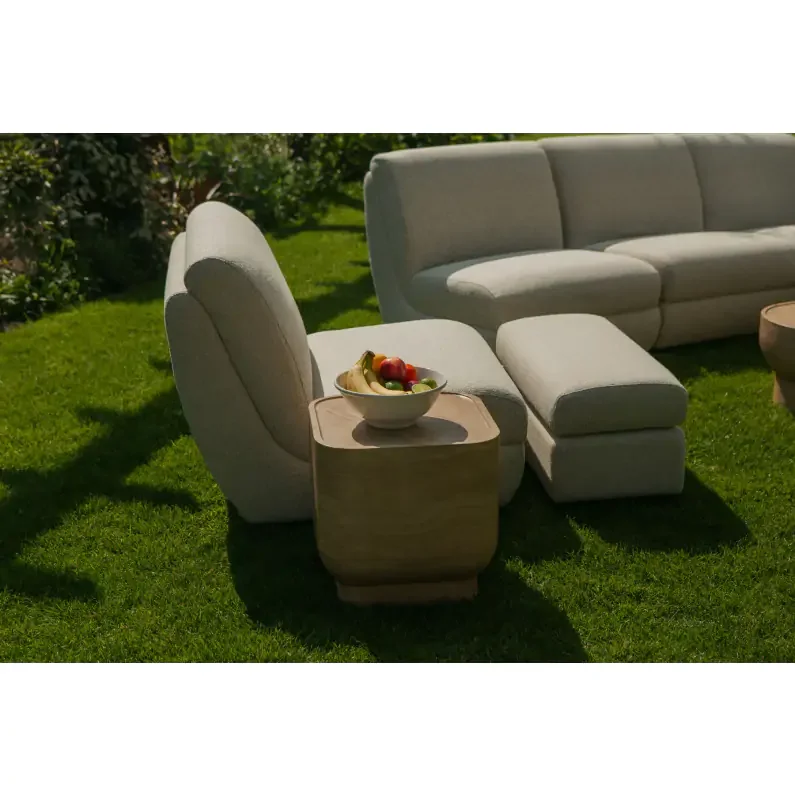 ZUIVER Mississippi udendrs loungestol - beige olefin fiber/polyester