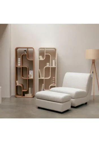 ZUIVER Mississippi udendrs loungestol - beige olefin fiber/polyester