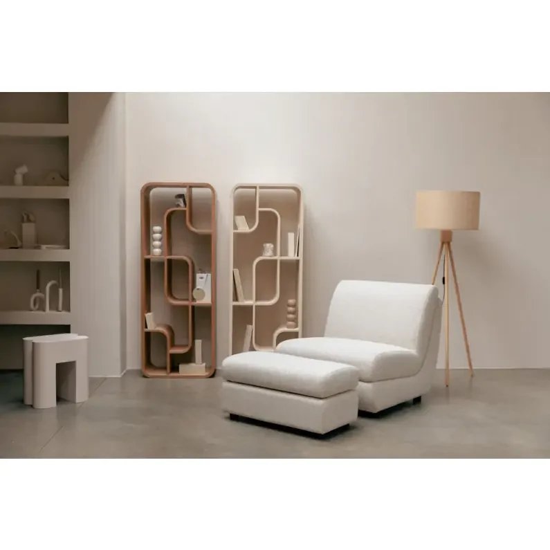 ZUIVER Mississippi udendrs loungestol - beige olefin fiber/polyester