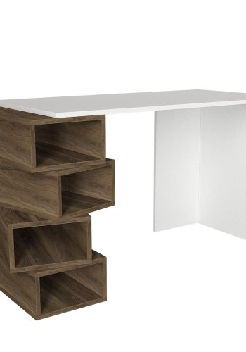 NORDVÄRK Jenga arbejdsbord, hvidWalnut