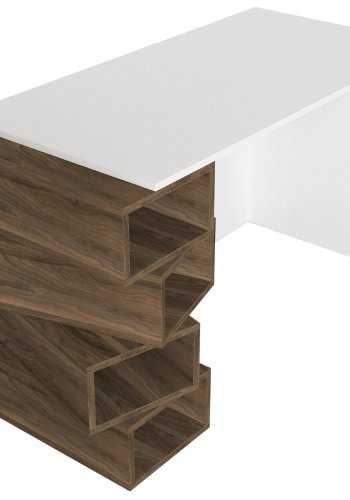 NORDVÄRK Jenga arbejdsbord, hvidWalnut