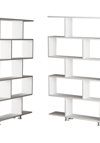 NORDVÄRK Nilüfer bogreol, hvid