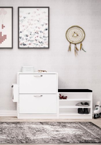 NORDVÄRK Trend skoskab, hvid