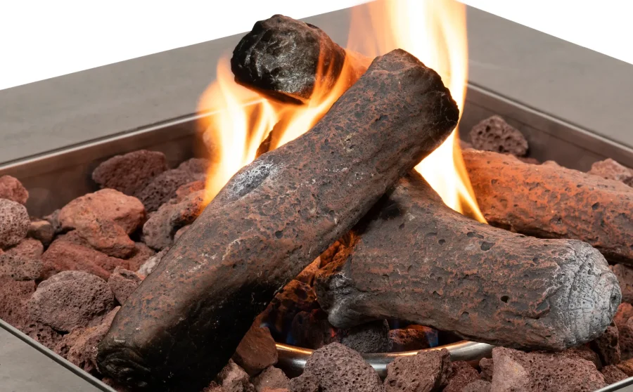 COSI FIRES Cosiburner brndestykker - gr keramik (st med 4)