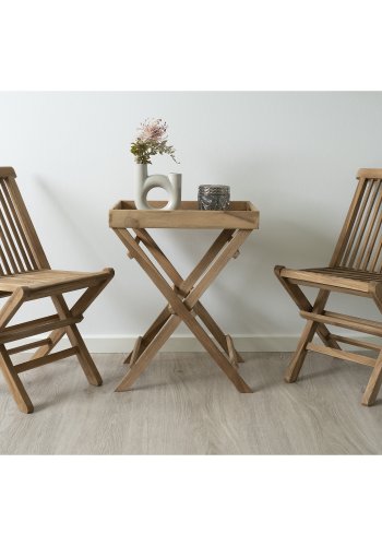 HOUSE NORDIC Ronda Teak Bakkebord - Bakkebord i teaktr 29*39*h49,5 cm