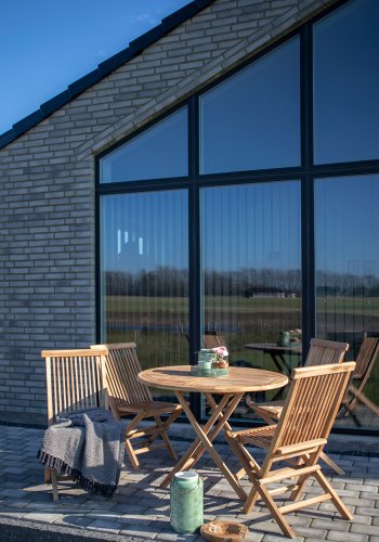 HOUSE NORDIC Oviedo spisebord - natur teaktr, rund (100)