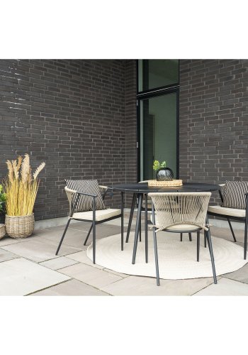 HOUSE NORDIC  Atlanta Spisebord - Spisebord i nonwood, sort, 120 cm