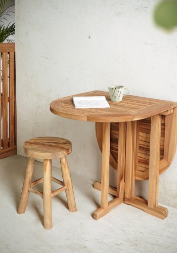 HOUSE NORDIC Huelva altanbord, foldbar - natur teak (120x60)