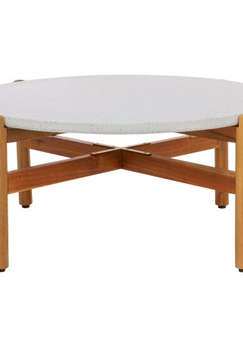 HOUSE NORDIC  Terracina Sofabord - Sofabord, akacie/terrazzo, natur<br>84,5x38,5 cm