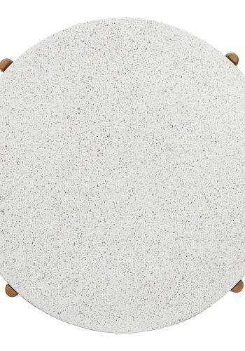 HOUSE NORDIC  Terracina Sofabord - Sofabord, akacie/terrazzo, natur<br>84,5x38,5 cm