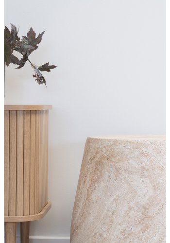 HOUSE NORDIC  Bonn Sidebord - Sidebord, fiberclay, natur<br>47,5x41 cm