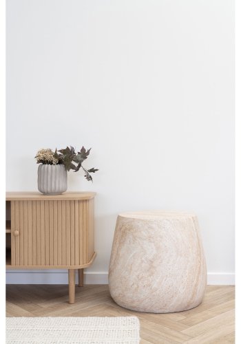 HOUSE NORDIC  Bonn Sidebord - Sidebord, fiberclay, natur<br>47,5x41 cm