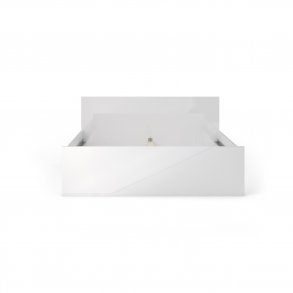 TVILUM Naia sengeramme - hvid hjglans (160x200) 