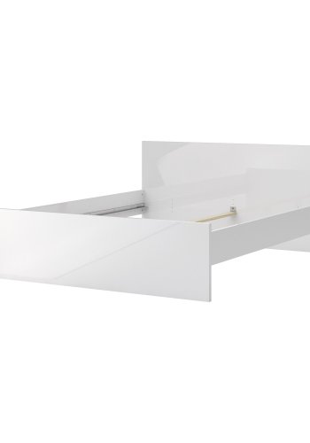 TVILUM Naia sengeramme - hvid hjglans (160x200) 