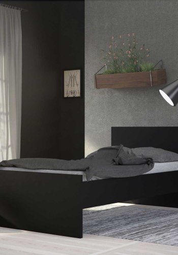 TVILUM Naia sengeramme - mat sort (90x190)