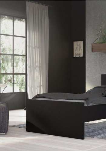 TVILUM Naia sengeramme - mat sort (90x190)