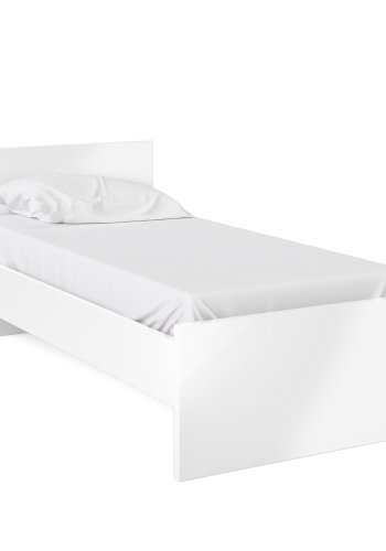 TVILUM Naia sengeramme - hvid hjglans (90x190) 