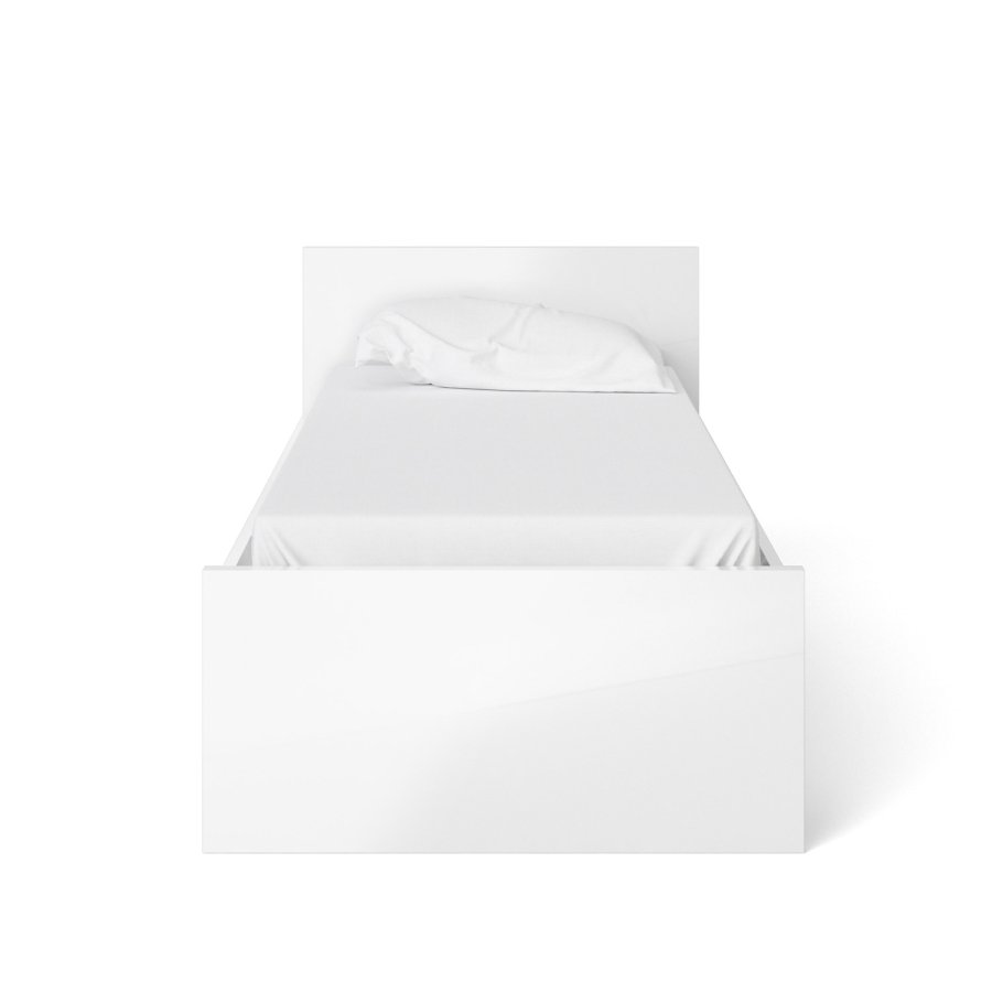 TVILUM Naia sengeramme - hvid hjglans (90x190) 