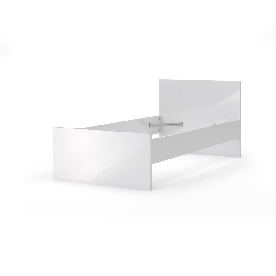 TVILUM Naia sengeramme - hvid hjglans (90x190) 