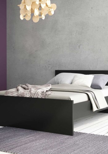 TVILUM Naia sengeramme - mat sort (140x190) 