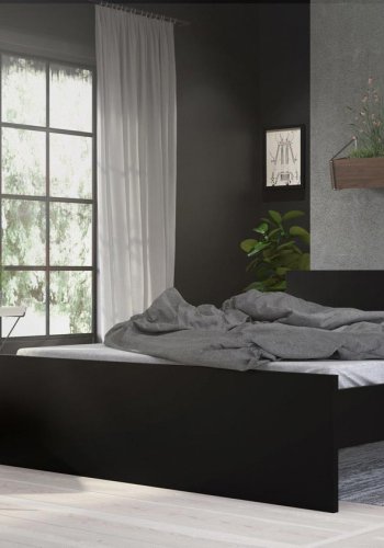 TVILUM Naia sengeramme - mat sort (160x200) 