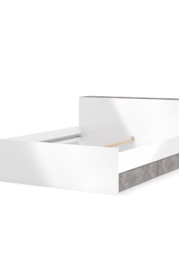 TVILUM Naia sengeramme - hvid hjglans (160x200)