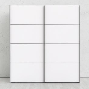 TVILUM Verona garderobeskab - Hvidt MDF, 2 skydelger