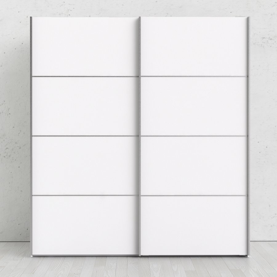 TVILUM Verona garderobeskab - Hvidt MDF, 2 skydelger