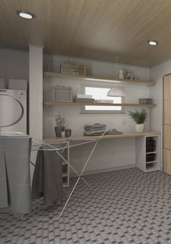 TVILUM Verona Skydedrsskab - eg/hvid tr, 2 skydedre, bred