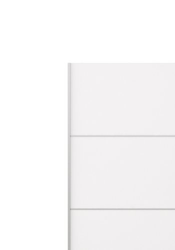 TVILUM Verona garderobeskab - hvid tr, 2 skydedre m. hylder